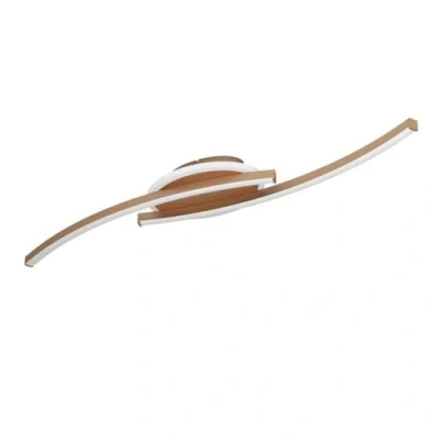 Immagine di Eglo Lungolago Plafoniera a LED, lampada da soffitto per ufficio e cucina, in metallo di colore bronzo, luce bianca neutra, 74 cm