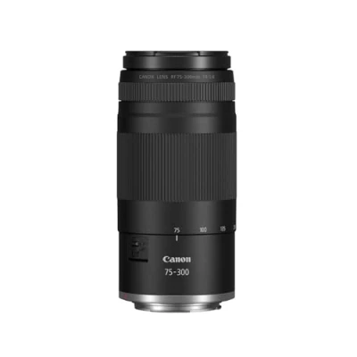 Immagine di Canon RF 75 300mm F4 5.6 Obiettivo Zoom Teleobiettivo per Fotografia Sportiva e di Fauna Selvatica con Motore Autofocus Rivestimento Super Spectra Compatibile Fotocamere EOS R