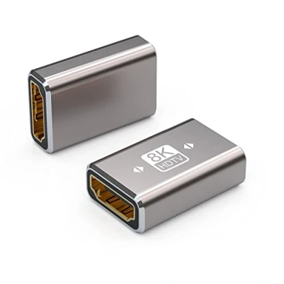 Immagine di VMOJO Accoppiatore HDMI 8K, connettore 2.1 femmina a adattatore di estensione HDMI, supporto 8K 60Hz,4K 120Hz 120UHD, risoluzione 7680 * 4320, 3D, HDR, Roku TV, confezione da 2