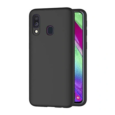 Immagine di AICEK Cover per Samsung Galaxy A40, A40 Nero Silicone Case Molle di TPU Sottile Custodia (5.9 Pollici)