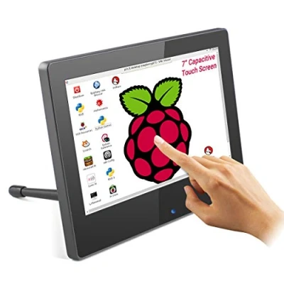 Immagine di Monitor Touchscreen Portatile Raspberry Pi, HDMI ELECROW 7 Pollici 1024*600 con Due Altoparlanti Integrati e Retroilluminazione Regolabile, per Windows PC