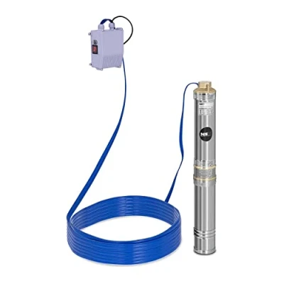 Immagine di MSW Pompa Sommersa Per Pozzo Sommergibile SPP44 037 (Prestazioni max: 6.000 l/h, 370 W, Profondità 43 m, Ø 95 mm, Scatola di comando incl., Acciaio inox)