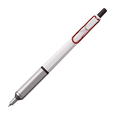 Immagine di Uni Jetstream EDGE SXN100328W.15 Penna a sfera base di olio, corpo bianco rosso (SXN100328W.15), nero