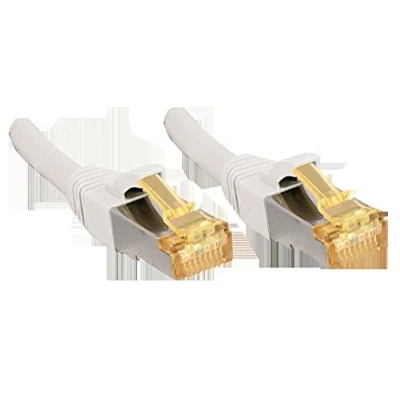 Immagine di LINDY 47320 RJ45 cavo di rete, patch CAT 6A/7 S/FTP 0.30 m Bianco con protezione 1 pz.
