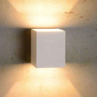 Immagine di Lucide Applique Xera, bianco, 10 cm, faretto, alluminio