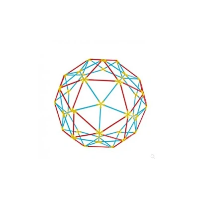 Immagine di Hape E5564 Flexistix Geodesic Structures Construction Set Made From Bamboo Building Toys