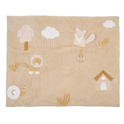 Immagine di Nattou Playmat Rectangular Lion FLO, OLI, ERNEST, 100 cm, Ernest Light Brown