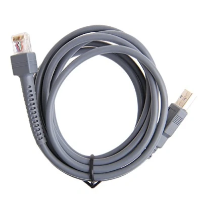 Immagine di Cavo USB per scanner di codici a barre simbolo LS1203 LS2208 LS4208 LS3008 CBA U01 S07ZAR luci stringa 2M