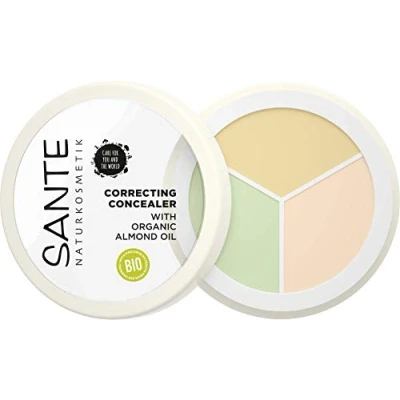 Immagine di SANTE Naturkosmetik Correcting Concealer 3 in 1, sfumature di colore per coprire ombre e macel, vegano, 6 g