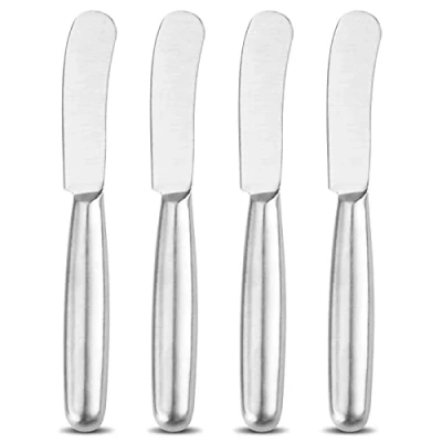 Immagine di VANRA Set di coltelli spalmatori 4 pezzi Coltello da burro in acciaio inox per marmellate e panna 8,4 pollici