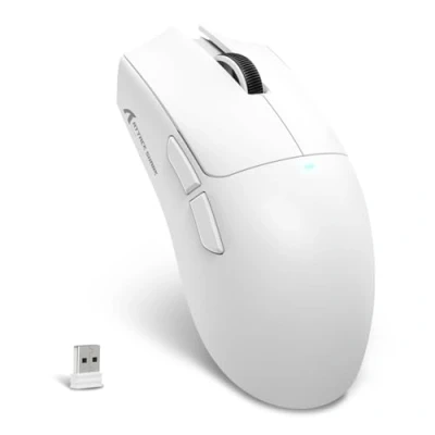 Immagine di MAMBASNAKE X ATTACK SHARK X11SE Mouse da gioco wireless Fino a 22000 DPI,sensore PixArt PAW3311,BT/2.4G/cablato,leggero 59g,clic 2000W,accelerazione 40G,batteria lunga durata,per Win/Mac Bianco