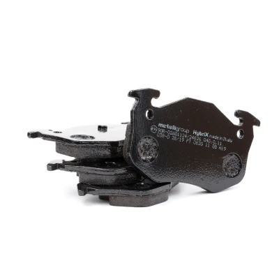Immagine di metelligroup 22 0038 0 Pastiglie Freno Anteriori E Posteriori, Made in Italy, Pezzo di Ricambio per Auto/Automobile, Kit da 4 Pezzi, Certificate ECE R90, Prive Rame