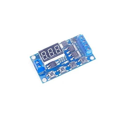 Immagine di ANGEEK DC 12V 24V Dual Mos Tube LED Digital Time Delay Relay Trigger Cycle Timer Switch Circuit Board Timing Control Module