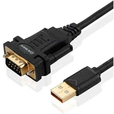 Immagine di OIKWAN USB a RS232, adattatore seriale chip FTDI, cavo 2.0 maschio DB9 per Windows 11,10, 8, 7, Vista, XP, 2000, Linux e Mac OS (6ft)