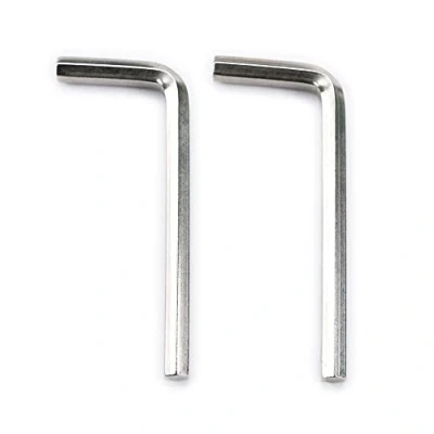 Immagine di Musiclily Basic Metrico 4,0mm Chiave a Brugola in Acciaio per Epiphone Truss Rod, Nichel (Set di 2)