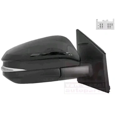 Immagine di Specchio retrovisore esterno Van Wezel 5473818 Dx verniciabile completo, convesso, per regolazione elettrica specchio, ribaltabile/ripiegabil
