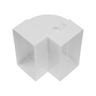 Immagine di Vent Systems 110 x 55 mm gomito verticale rettangolare per tubo di collegamento Angolo: 90. Sistema ventilazione, riscaldamento, raffreddamento.