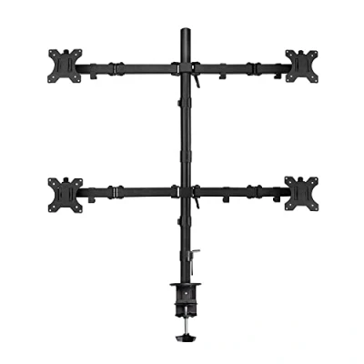 Immagine di ACT Braccio per Monitor 4 Monitore 32&quot;, VESA 75/100 mm, altezza regolabile Quad Stand scrivania, inclinazione 180 girevole 360 rotazione 360, peso max. 8KG AC8304