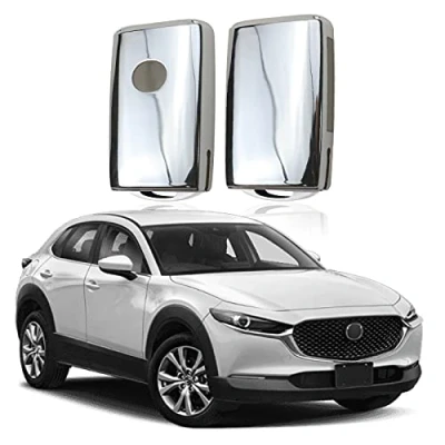 Immagine di SKTU Copri Chiave, Portachiavi per M azda 3 CX 30 5 8 2019 2023 Telecomando in TPU, Argento