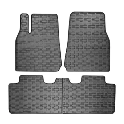 Immagine di AutoStyle CK RTS03 Set tappetino Gomma piena anteriore e posteriore 3 nero