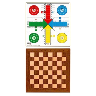 Immagine di Cayro Parcheesi E Scacchiera Legno Misura 40 X Design Classico Ed Elegante Gioco Tradizionale Sviluppo Cognitivo Durevole