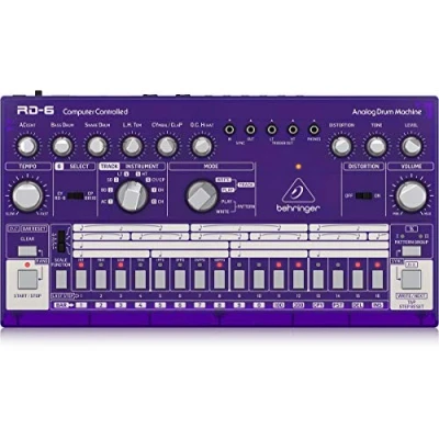 Immagine di BEHRINGER RD 6 GP RHYTHM DESIGNER PURPLE DRUM MACHINE VIOLA