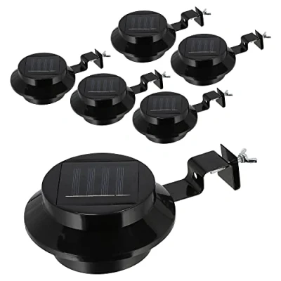 Immagine di Cepewa lampada solare per grondaia, set da 6 pezzi, 12 x cm, in plastica, a LED illuminazione esterni (1 luci grondaia)
