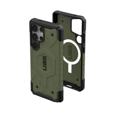 Immagine di URBAN ARMOR GEAR Pathfinder MS Case Samsung Galaxy S25 Ultra Custodia (anello magnetico, certificato &quot;Designed for Samsung&quot;, compatibile con la ricarica wireless, 5,5m Protezione) olive drab