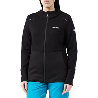 Immagine di Regatta, Highton Pro Fleece Pile da donna elasticizzato, con cappuccio e zip intera, Caratterizzato tessuto Extol Stretch, Adatto per passeggiate ed escursioni,