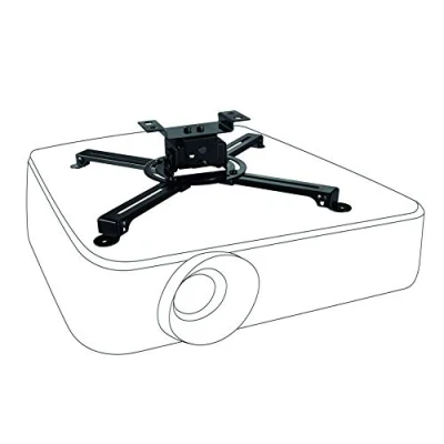 Immagine di Celexon Multicel 1000 Pro Supporto da soffitto universale per proiettore (15 kg, 10 cm, 360, 8 15, TUV, GS), Nero