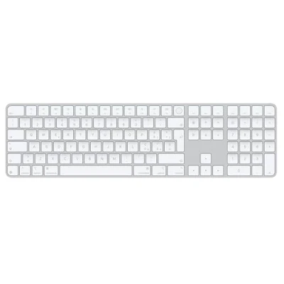 Immagine di Apple Magic Keyboard con Touch ID e tastierino numerico per Mac chip Italiano Tasti bianchi ​​​​​​​