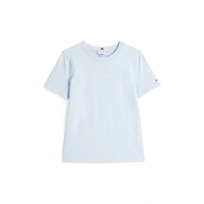 Immagine di Tommy Hilfiger Script TEE Tshirt con stampa, Donna, Taglia: XXS, Breezy blue