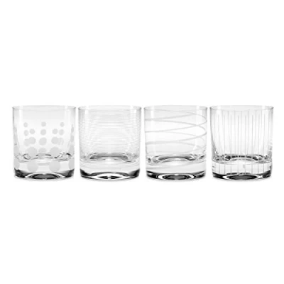 Immagine di Mikasa Bicchieri da brindisi Martini, 290 ml, 4 pezzi, Cristallo, Argento, 360 ml