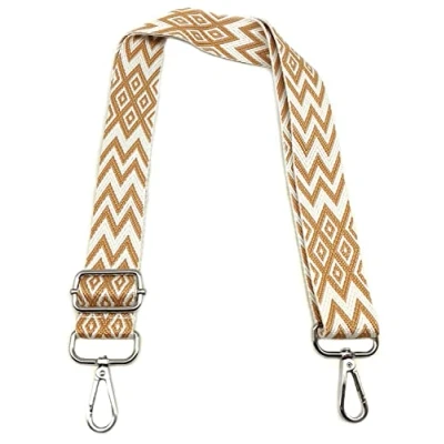 Immagine di Tracolla Regolabile Cachi, per Borsa Donna, Cinghia di Ricambio Colorata Larga 3.8cm con Argento Moschettoni Borsette Ragazza DIY Accessori, #7