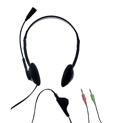 Immagine di T NB CSMFIRST, Cuffia ad archetto stereo con microfono e controllo di volume, nero