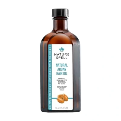 Immagine di Olio di Argan Nature Spell per Capelli e Corpo 150ml, Riduce le Punte Spaccate, Attenua Cicatrici sulla Pelle, Adatto a Tutti i Tipi Pelle