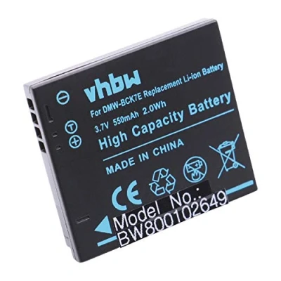Immagine di Batteria LI ION per PANASONIC Lumix DMC FS40, FS45, FT25 ecc. sostituisce DMW BCK7, BCK7E, BCK7PP, NCA YN101F, VW BCK7 etc.