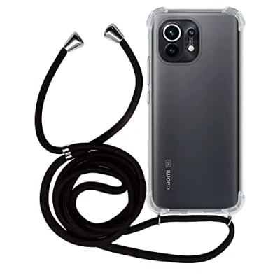 Immagine di MyGadget Cover per Xiaomi Mi 11 Custodia con Corda Case Cordino Opaca Antiurto Laccio Tracolla Practical Stylish Nero Camouflage