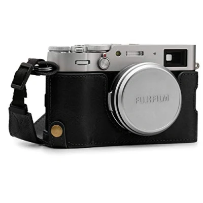 Immagine di MegaGear MG1894 Ever Ready Custodia in vera pelle, compatibile con Fujifilm X100V, colore: Nero
