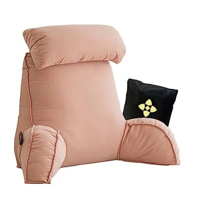 Immagine di Ergonomico Cuscino da Lettura con Braccioli e Collo Staccabile,Cuscini per Letto Divano,Multifunzione Lettura,Cuscino di Supporto Giocare,Leggere,Guardare la TV