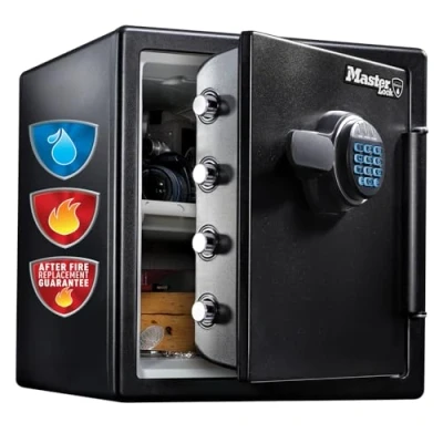 Immagine di Master Lock LFW123FTC Cassaforte, Ignifuga e Tenuta Stagna/Combinazione, Nero, 33 L