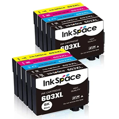 Immagine di InkSpace 603XL Cartucce Compatibili per Epson 603 XL Colori Expression Home XP 2100 2150 2105 3100 3150 4100 4150 4105 3105 Workforce WF 2810 2830 2850 2835 WF2820