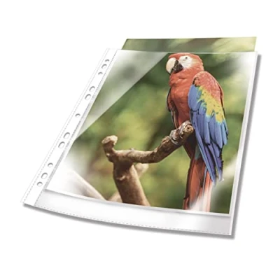 Immagine di Busta Durable PREMIUM DIN A4 Polipropilene Bianco (trasparente) 265502 25 pz.