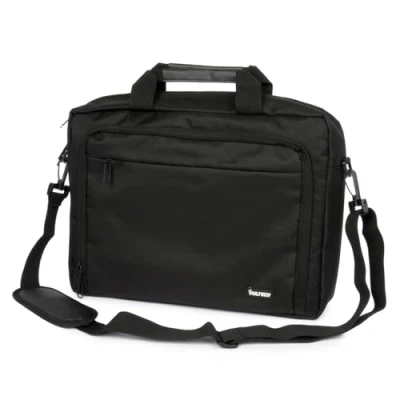 Immagine di VulTech GB 15.60 Borsa per Notebook 15.6,Slim con Vano pc Imbottito, Maniglie e Tasca Esterna, Tracolla rimovibile regolabile
