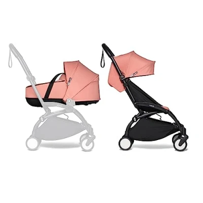 Immagine di Passeggino Completo BABYZEN YOYO2 Include YOYO Navicella (Ginger), Telaio (Nero) &amp; Rivestimento colorato 6+ (Ginger) Per Bambini fino a 22 kg