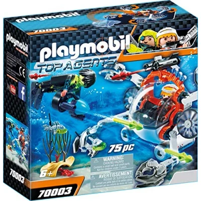 Immagine di Playmobil Top Agents Granchio Subacqueo Dello Spy Team, dai 6 Anni, 70003, Multicolore