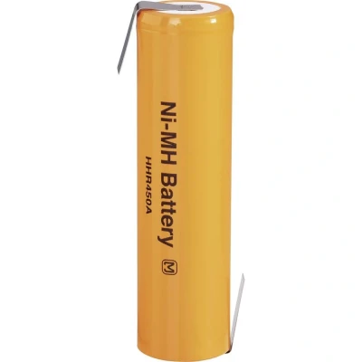 Immagine di Batteria ricaricabile speciale 4/3 FA linguette a saldare Z NiMH Panasonic HHR450A LF 1.2 V 4500 mAh