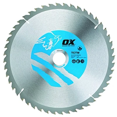 Immagine di ox tctw 2603048 legno, 48 denti, lama per sega circolare, 0 V, argento/blu, 260/30 mm