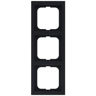 Immagine di Telaio di copertura Busch Jaeger 3 scomparti Future Linear Nero, Nero intenso (RAL 9005) 2CKA001754A4421