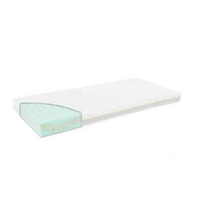 Immagine di Träumeland Materassino per ragazzi WindBetter Dreams Edition bambini e ragazzi, in cotone riciclato, Tencel, poliestere, schiuma fredda a valore aggiunto, rivestimento: bianco, nucleo multicolore,